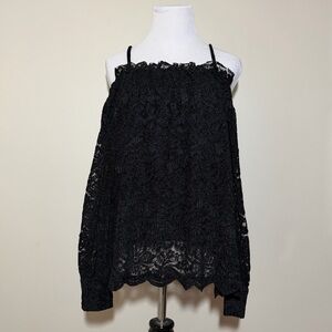Anthropologie Ramona Lace Off the Shoulder Blouse